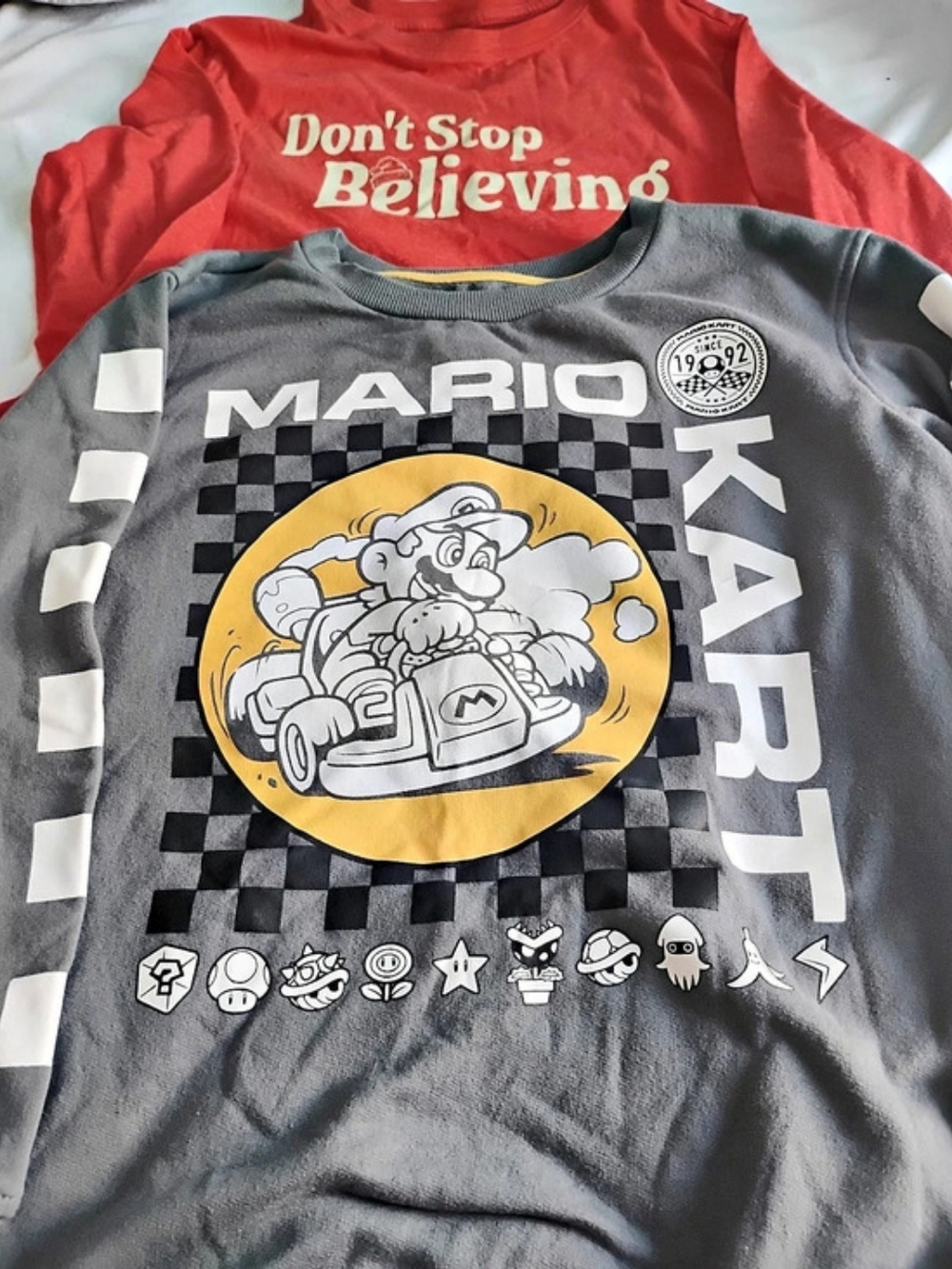 Mario Kart Sweatshirt And Santa Long Sleeve Shirt